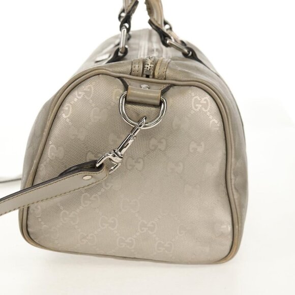 GUCCI GG Implementation Boston Bag PVC 2way Silver - Picture 4 of 16